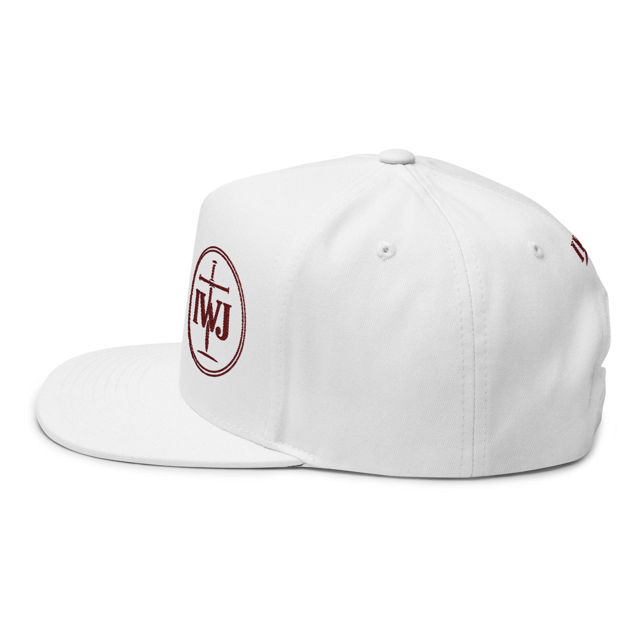 IWJ Circle Cross Snapback Hat | Brown Offset Edition - Image 3