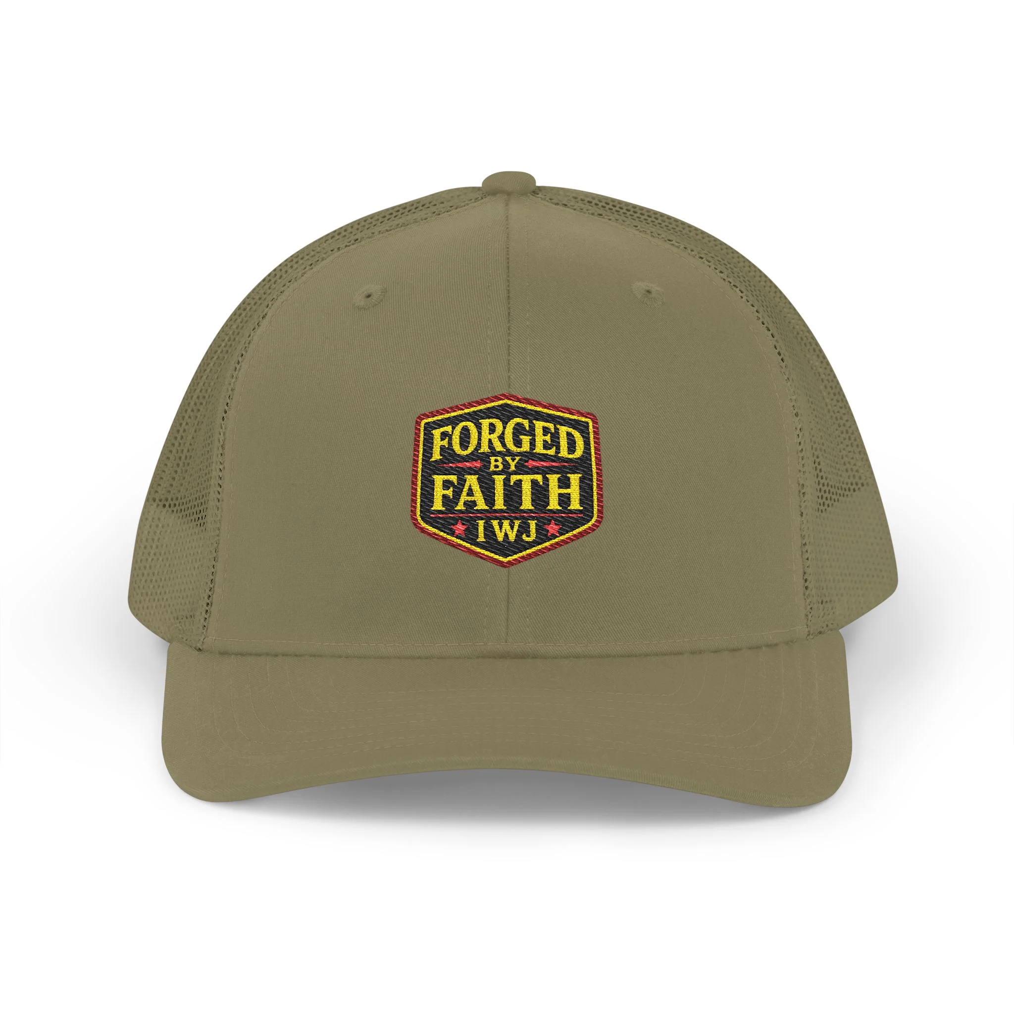 IWJ Forged By Faith Trucker Hat | I'm With Jesus Faith Patch Hat - Image 13