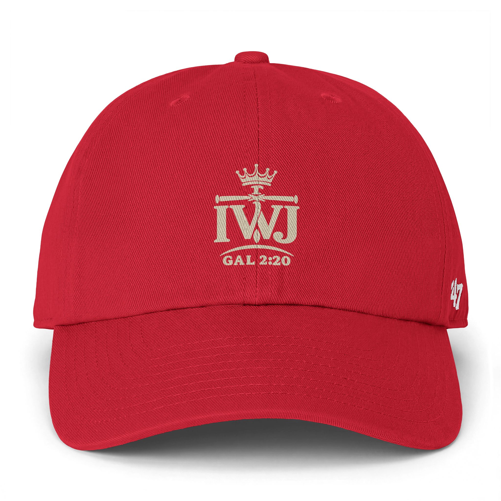 IWJ Crown ’47 Clean Up Dad Hat | Galatians 2:20 | Premium Embroidered - Image 8