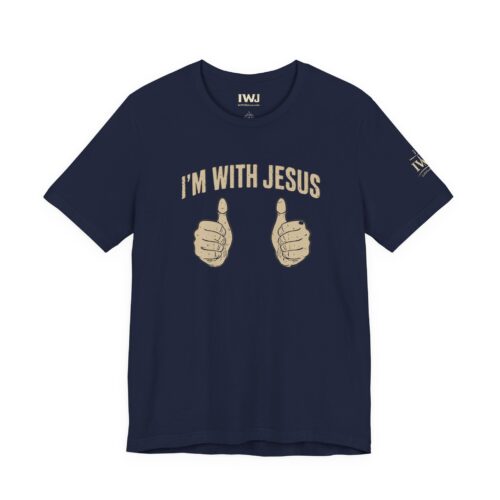 I’m With Jesus "Thumbs Up" T-Shirt | Gal 2:20 Shirt | IWJ Faith Tee