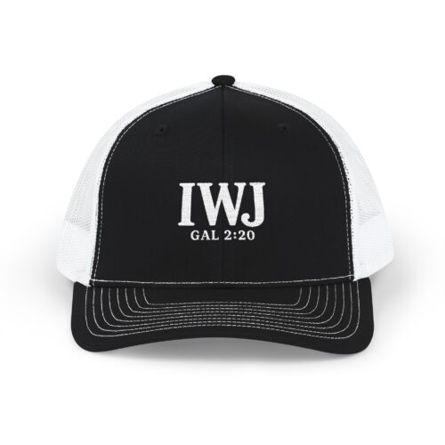 IWJ GAL 2:20 Trucker Hat | Premium Christian Embroidered Cap