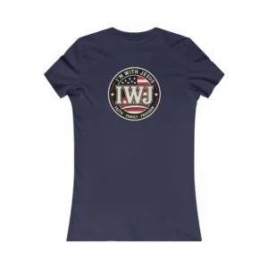 Women’s I’m With Jesus IWJ T-Shirt | Faith Family Freedom Graphic Tee