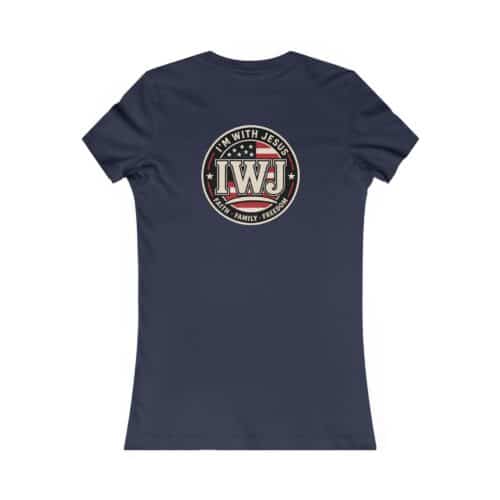 Women’s I’m With Jesus IWJ T-Shirt | Faith Family Freedom Graphic Tee