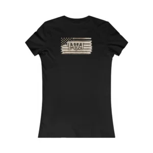 Women’s IWJ Flag Logo Tee | Patriotic Christian Shirt