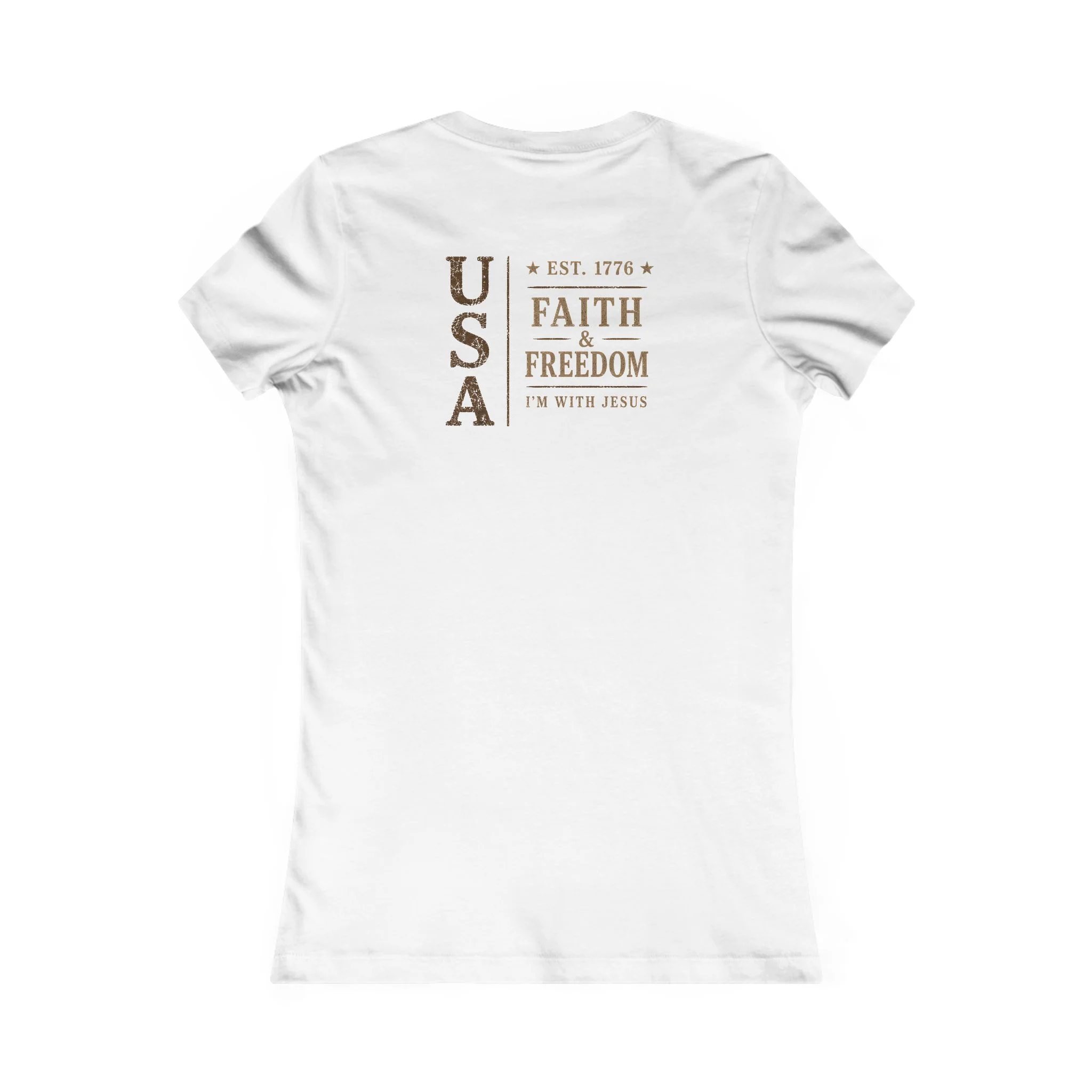 Women’s EST. 1776 Faith and Freedom Shirt | Premium Americana Tee