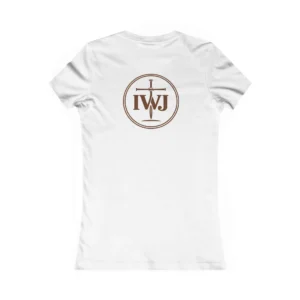 Women’s IWJ Minimal Logo Tee | Faith Shirt | Faith-Based Apparel