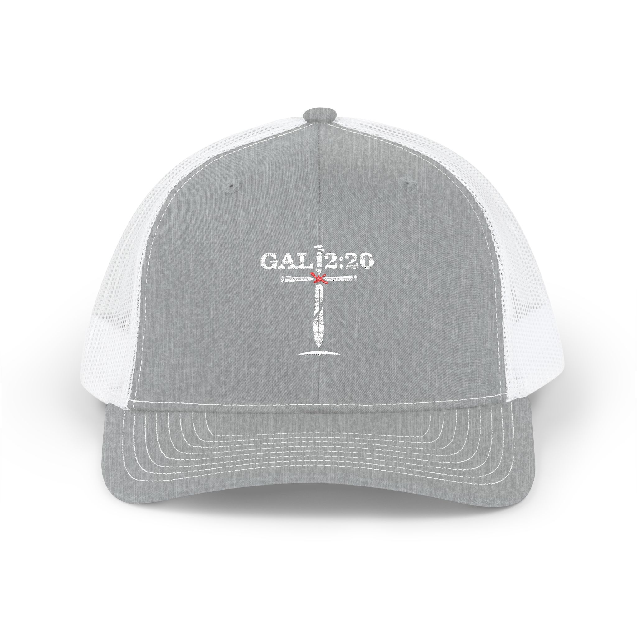 Gal 2:20 Cross Trucker Hat | IWJ Special Edition | Premium Embroidered - Image 3