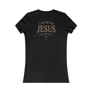 I’m With Jesus Women’s Faith Tee | Vintage Christian Shirt | Galatians 2:20