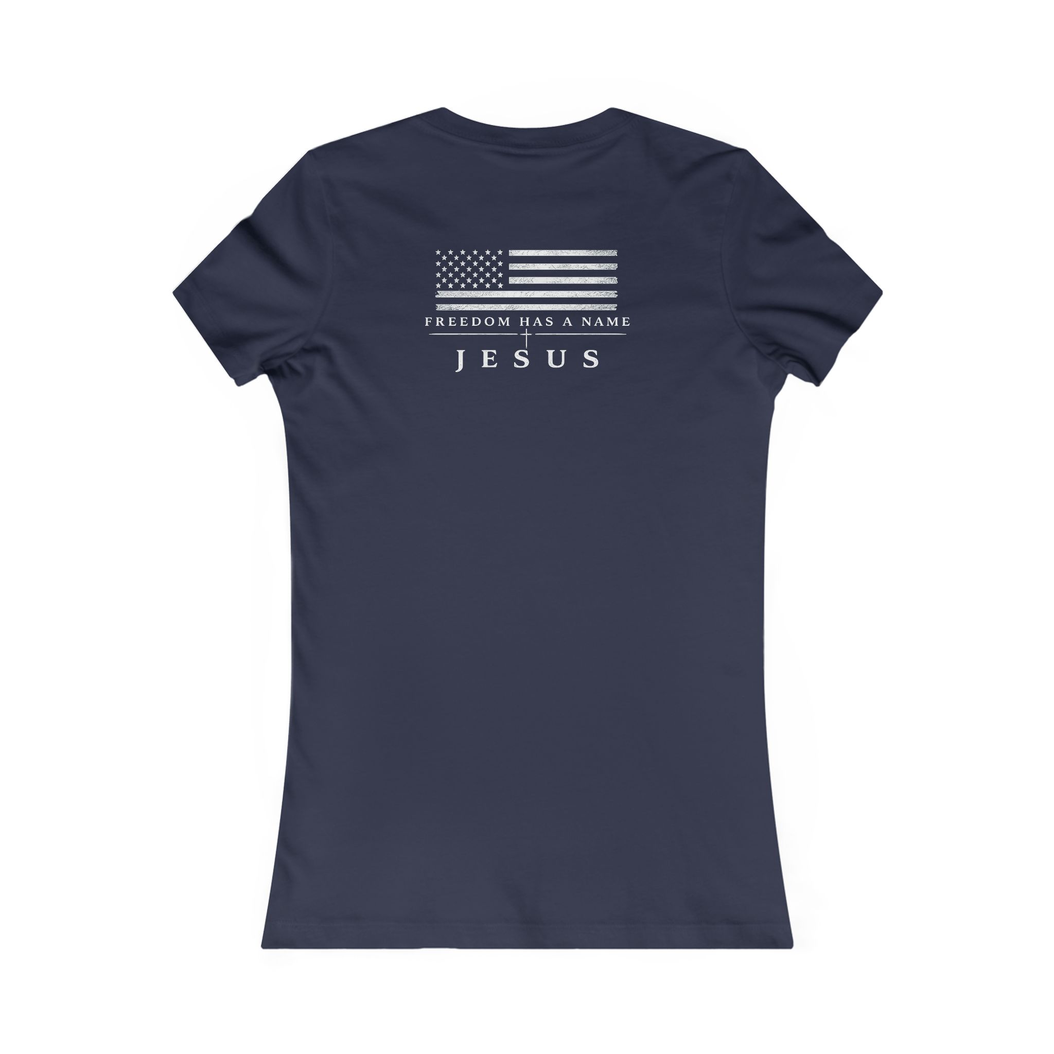 Women's Freedom Has A Name | JESUS IWJ Premium Faith Tee - Image 6