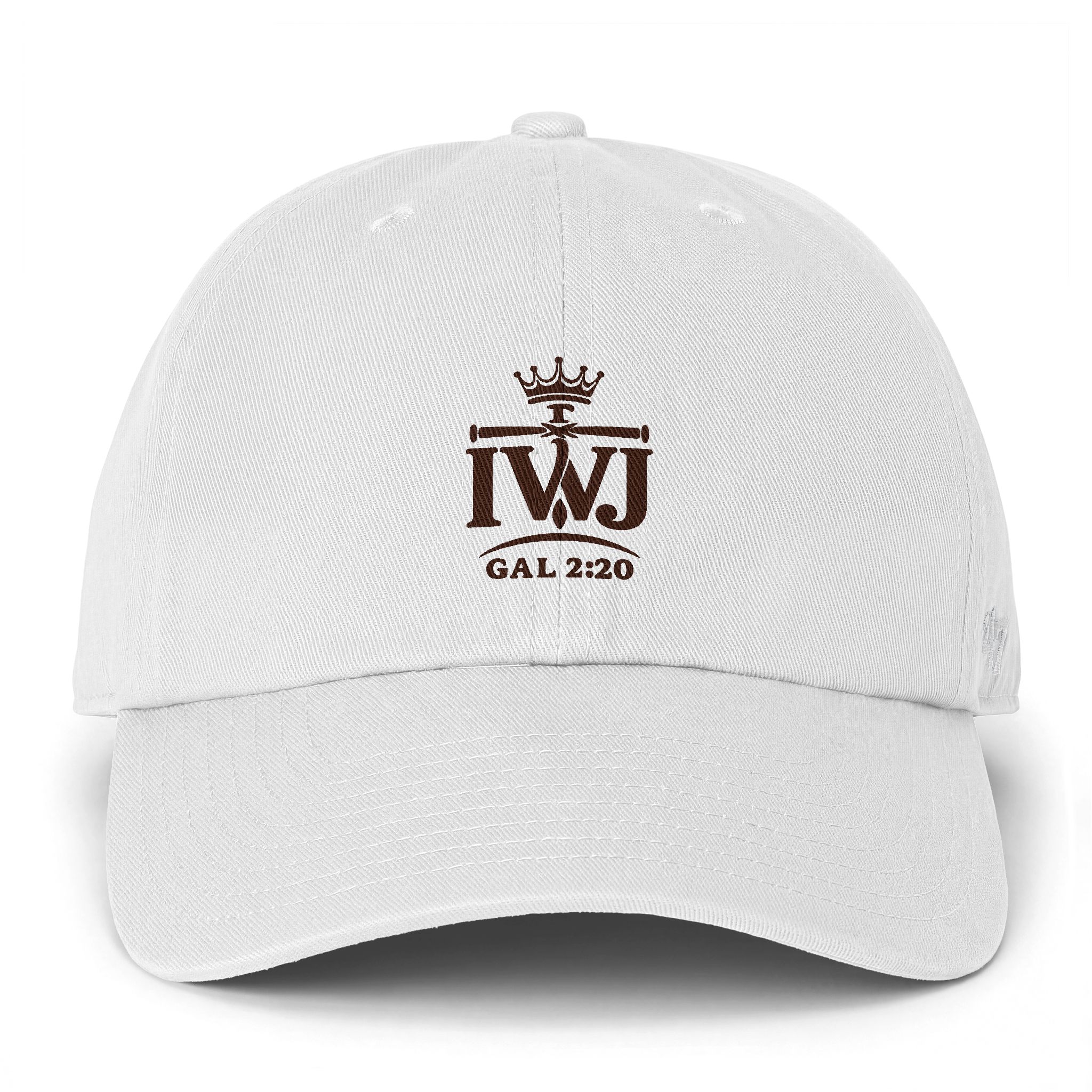IWJ Crown ’47 Clean Up Dad Hat | Galatians 2:20 | Premium Embroidered - Image 4