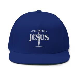 I'm With Jesus Snapback Hat | IWJ Streetwear | Centered Embroidered