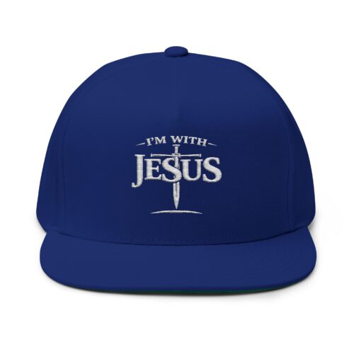 I'm With Jesus Snapback Hat | IWJ Streetwear | Centered Embroidered