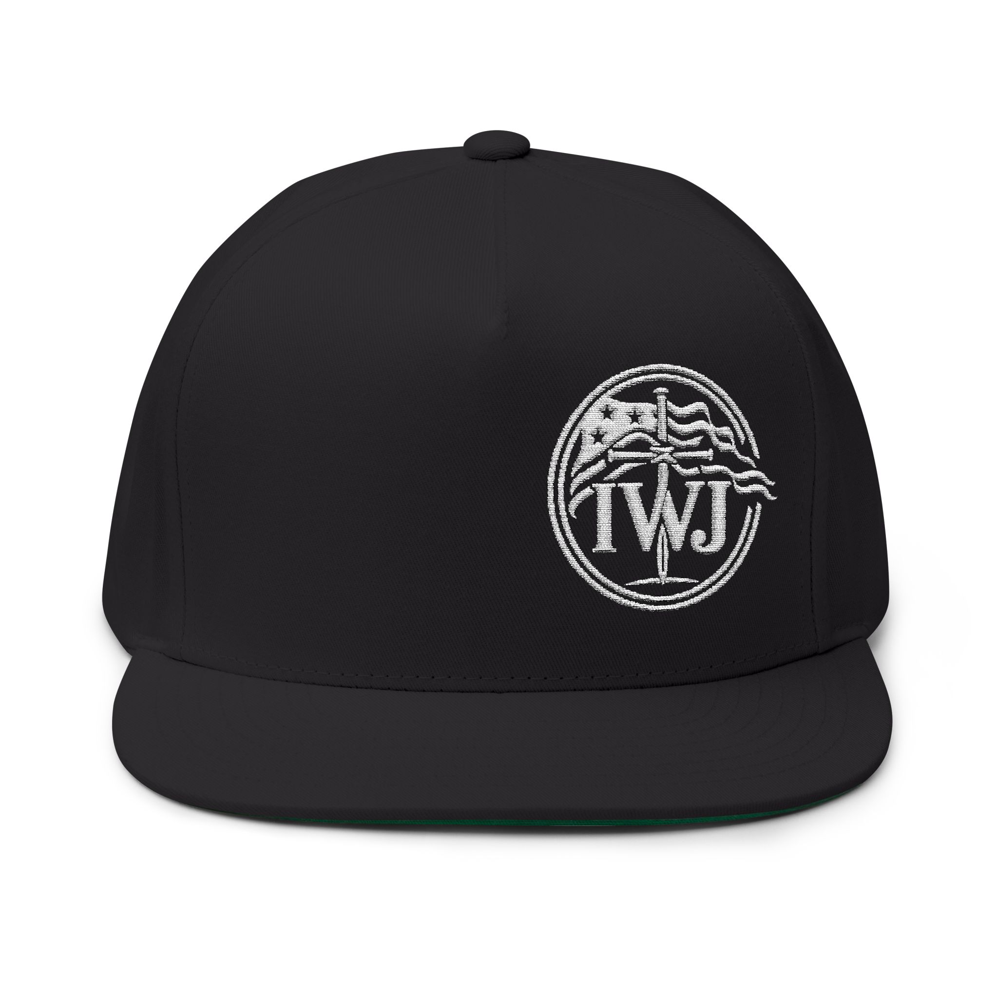 IWJ USA Flag | Freedom Snapback Hat | Embroidered Offset Edition - Image 5