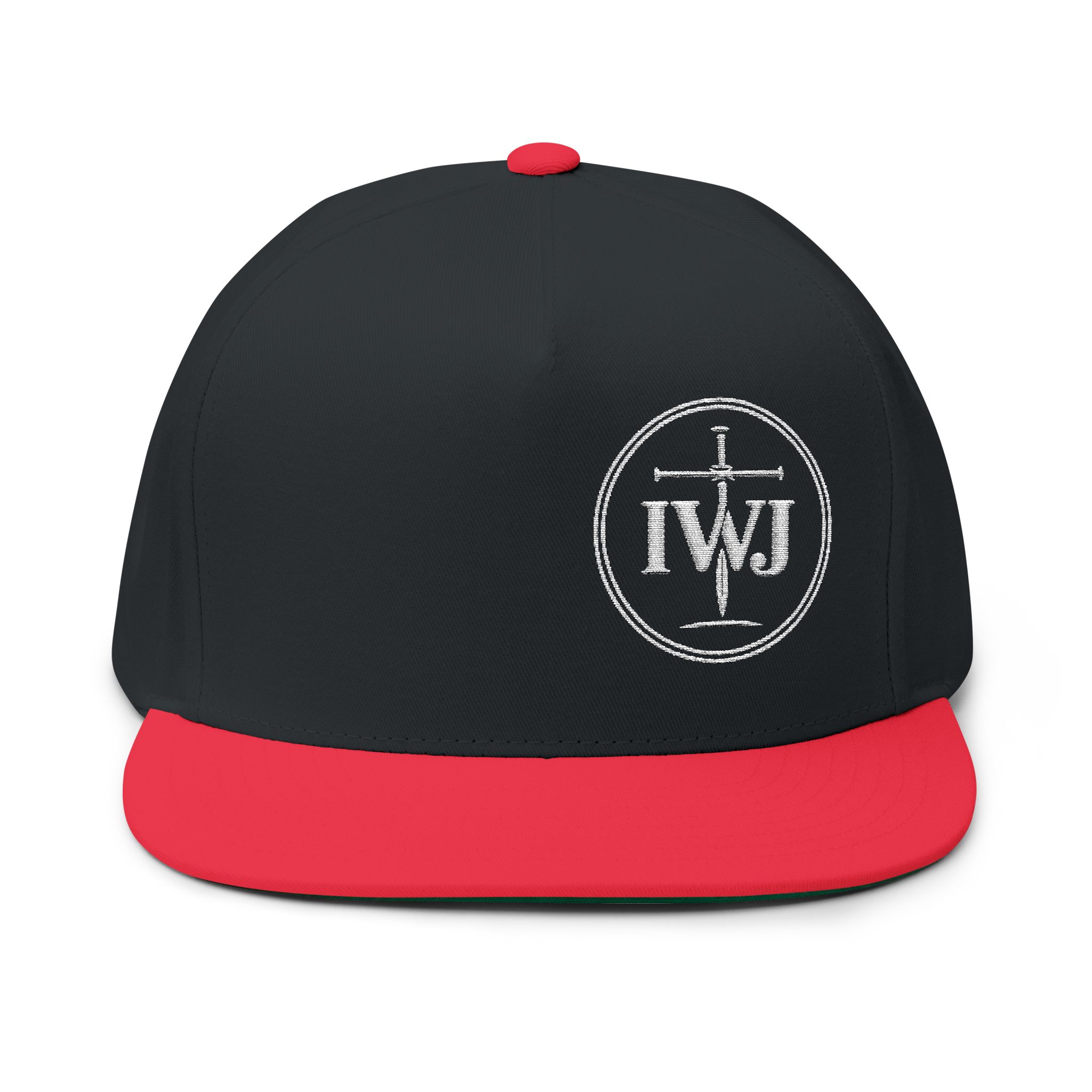IWJ Circle Cross Snapback Hat | White Offset Edition - Image 9