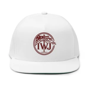 IWJ USA Flag | Freedom Snapback Hat | Brown Embroidered
