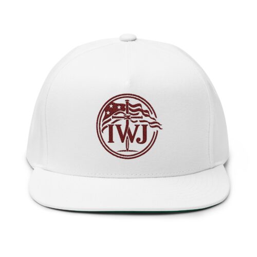 IWJ USA Flag | Freedom Snapback Hat | Brown Embroidered