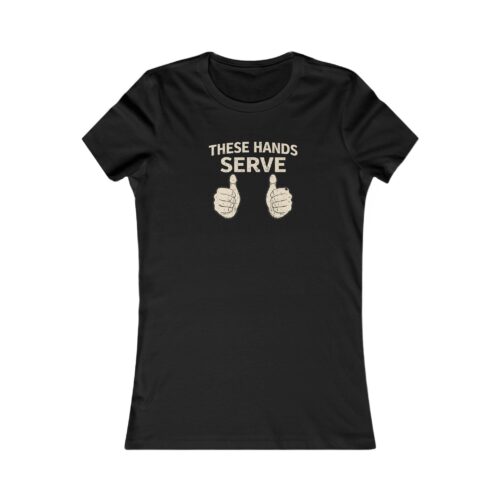 Women's These Hands Serve For His Purpose | IWJ T-Shirt | Motivational Faith Tee