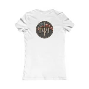 Women's IWJ Distressed Flag Shirt | Vintage Faith & Freedom | Graphic Tee