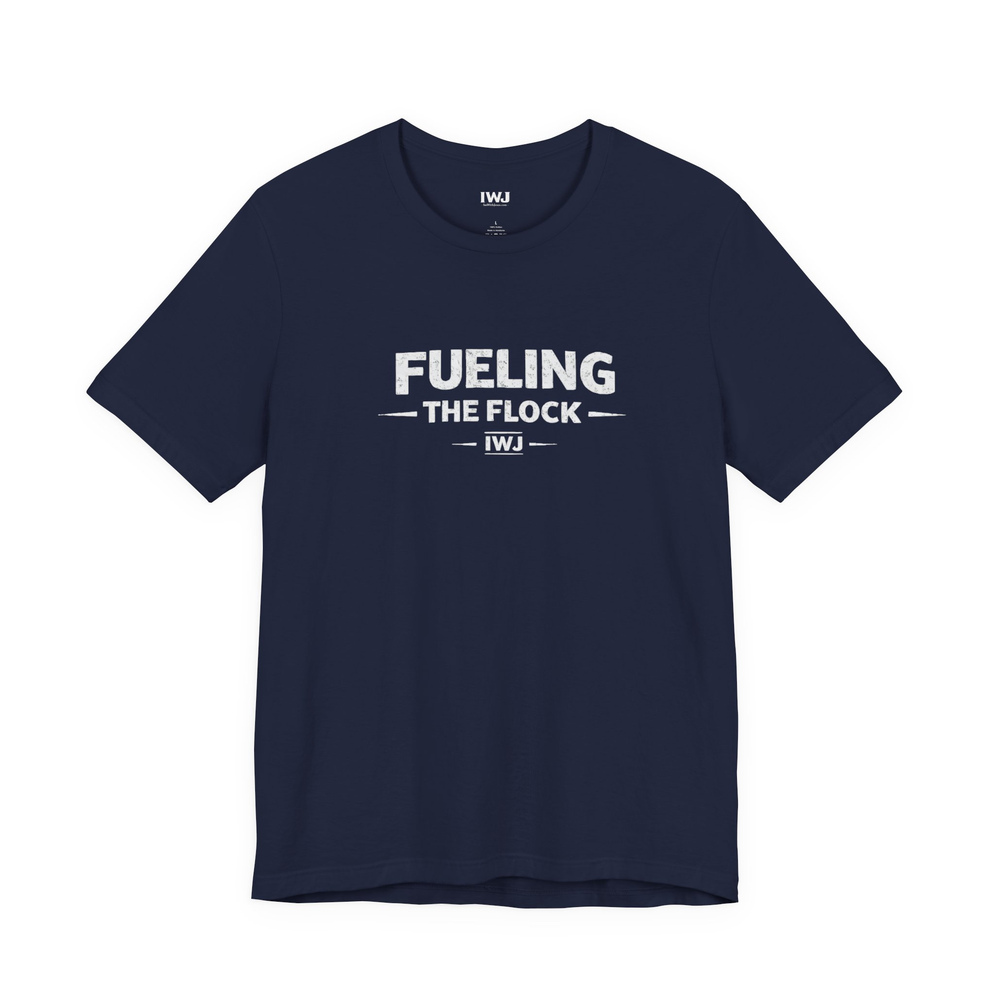Fueling The Flock | IWJ Faith Family Serving | Ministry Shirt - Image 2