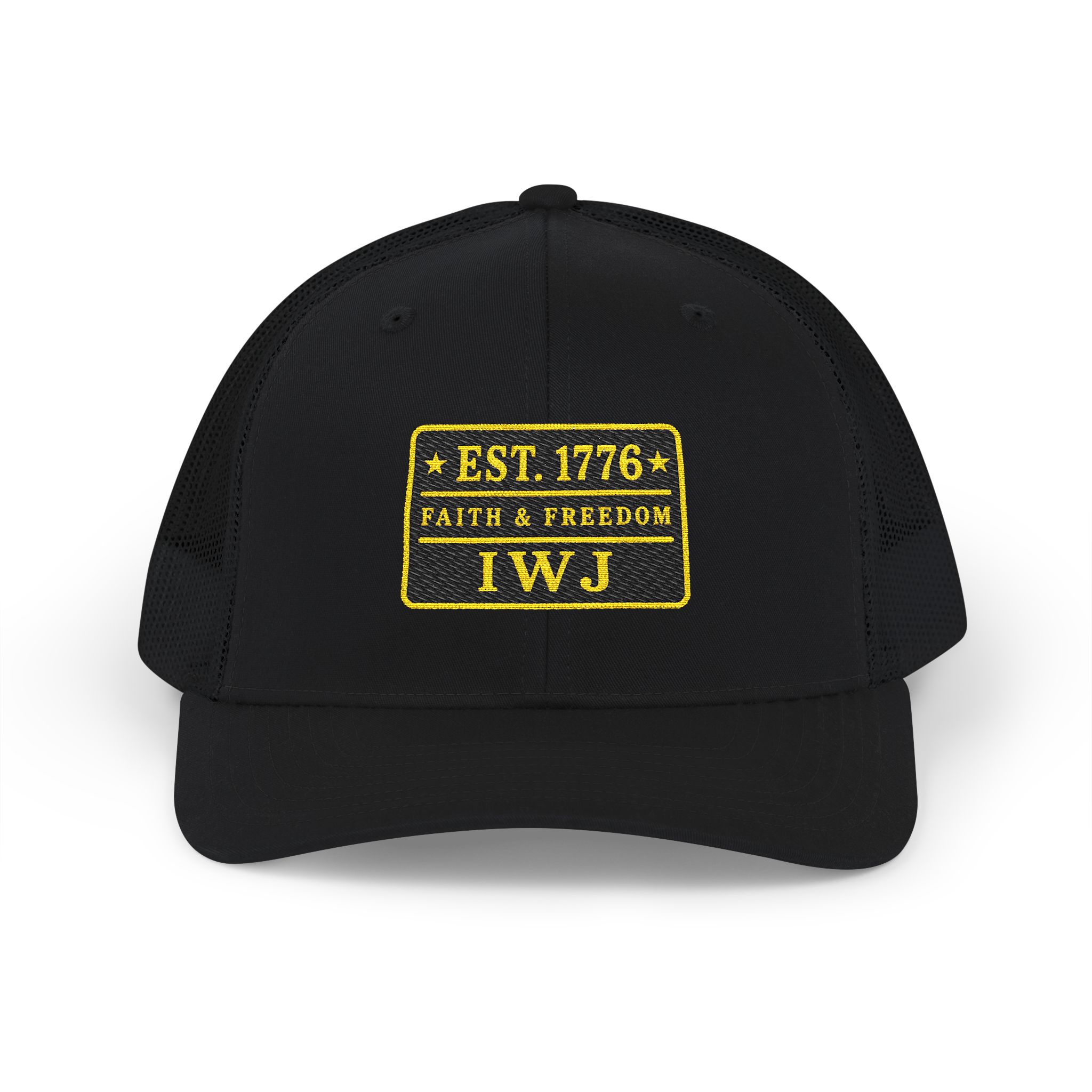 IWJ EST. 1776 Dad Hat | Faith & Freedom Christian Cap