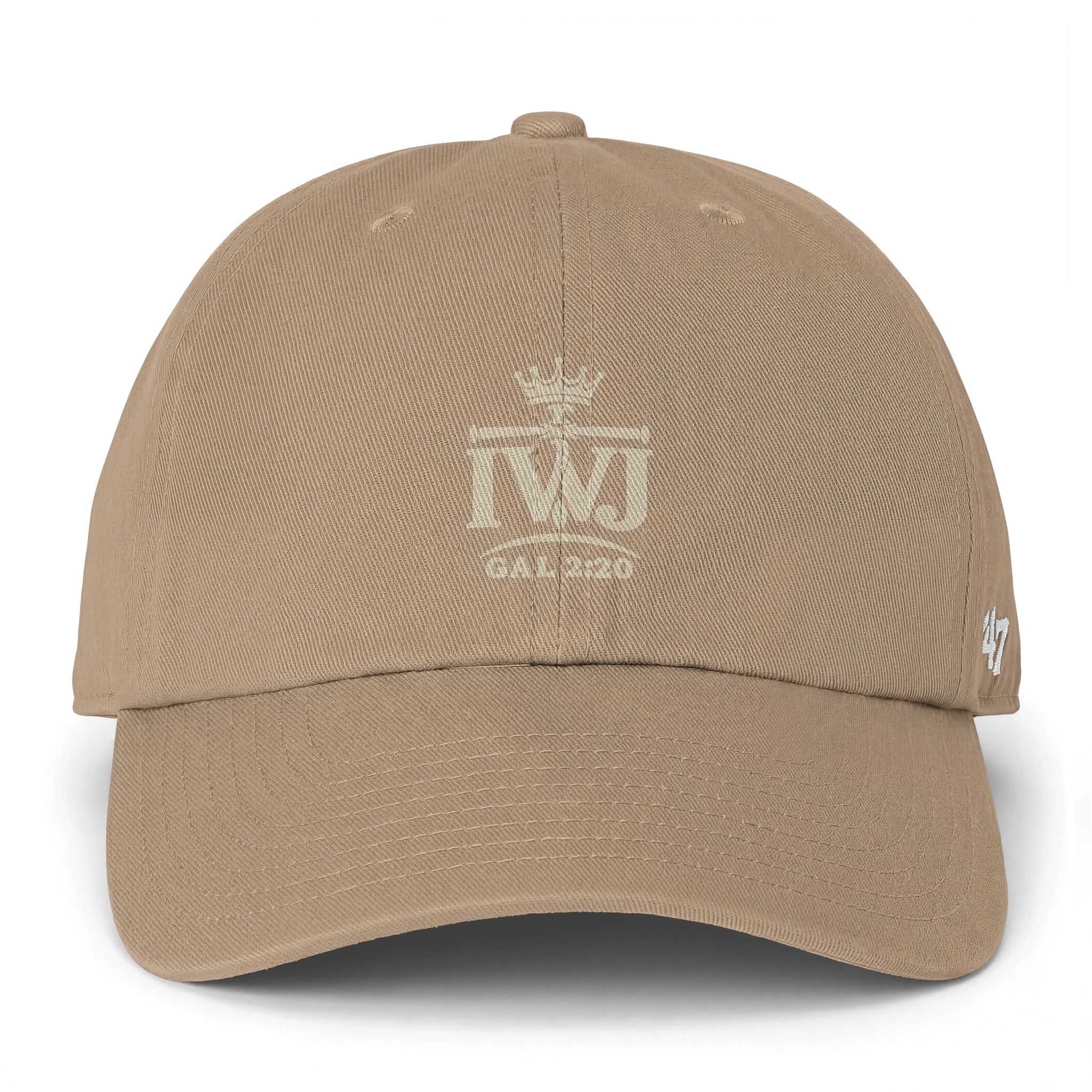 IWJ Crown ’47 Clean Up Dad Hat | Galatians 2:20 | Premium Embroidered - Image 2
