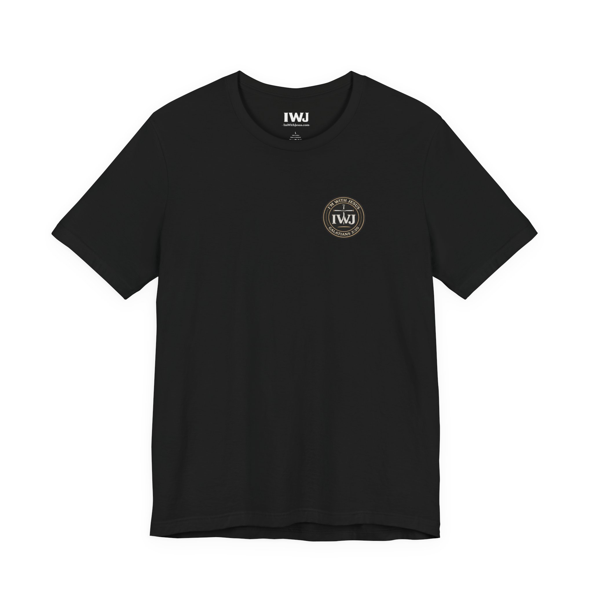 IWJ Circle Logo Tee | Galatians 2:20 | IWJ Apparel | Faith Tee - Image 5