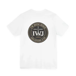 IWJ Circle Logo Tee | Galatians 2:20 | IWJ Apparel | Faith Tee