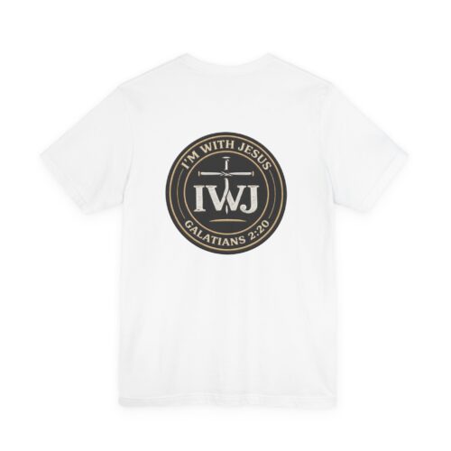 IWJ Circle Logo Tee | Galatians 2:20 | IWJ Apparel | Faith Tee