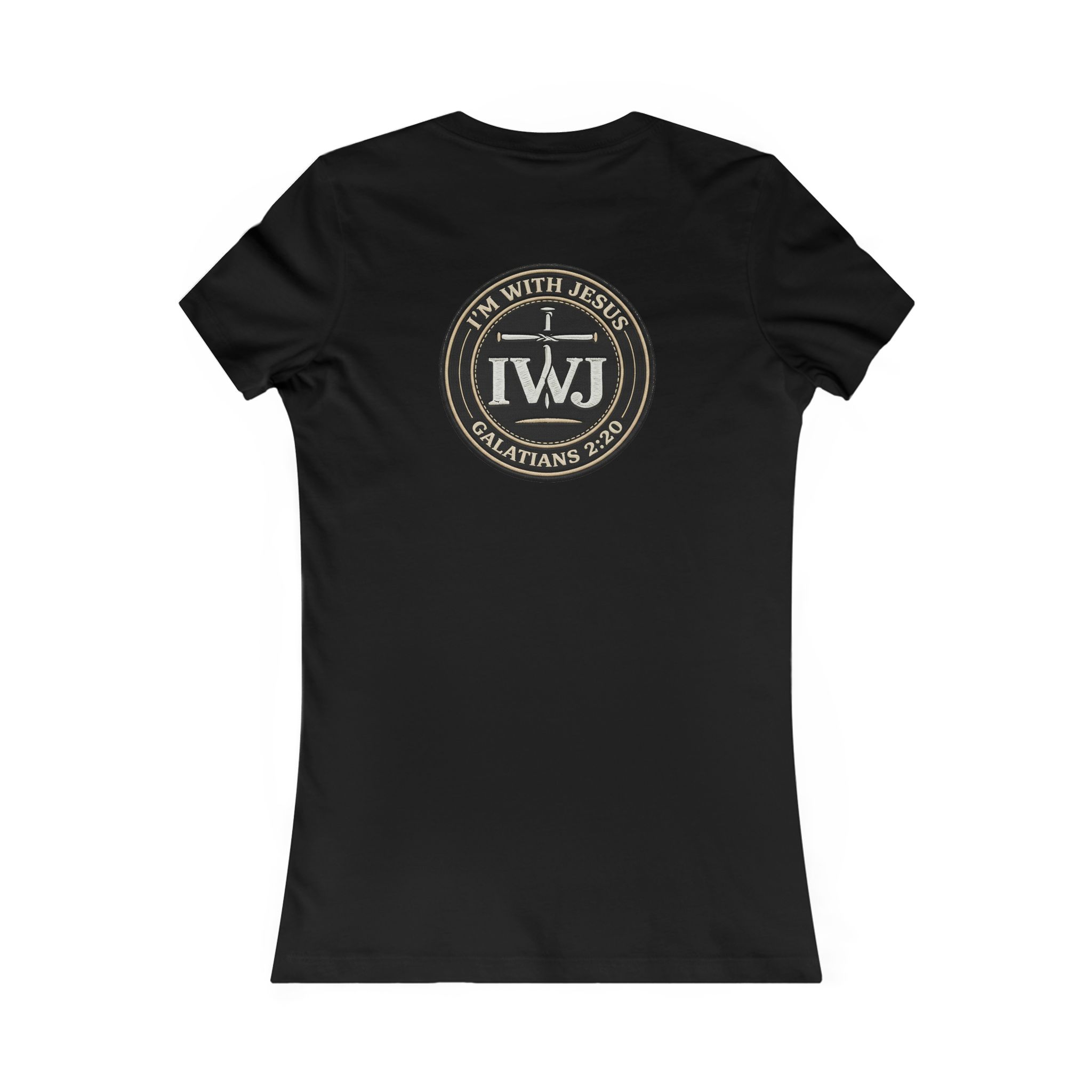 Women’s I’m With Jesus T-Shirt | Signature Solid Gal 2:20 Shirt - Image 5