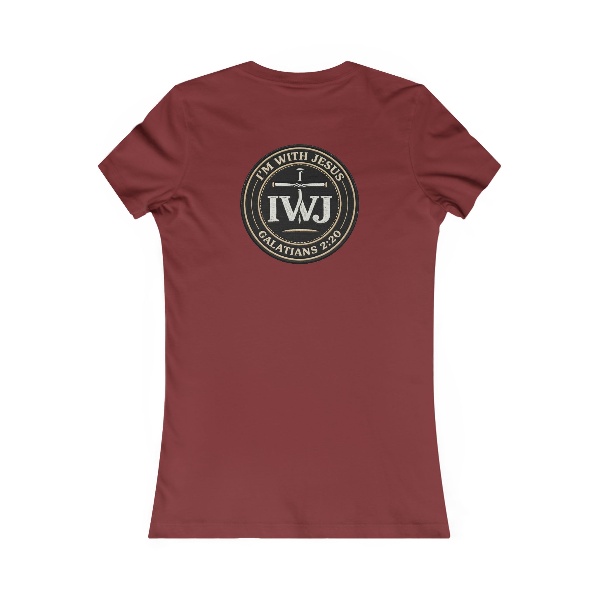 Women’s I’m With Jesus T-Shirt | Signature Solid Gal 2:20 Shirt - Image 11
