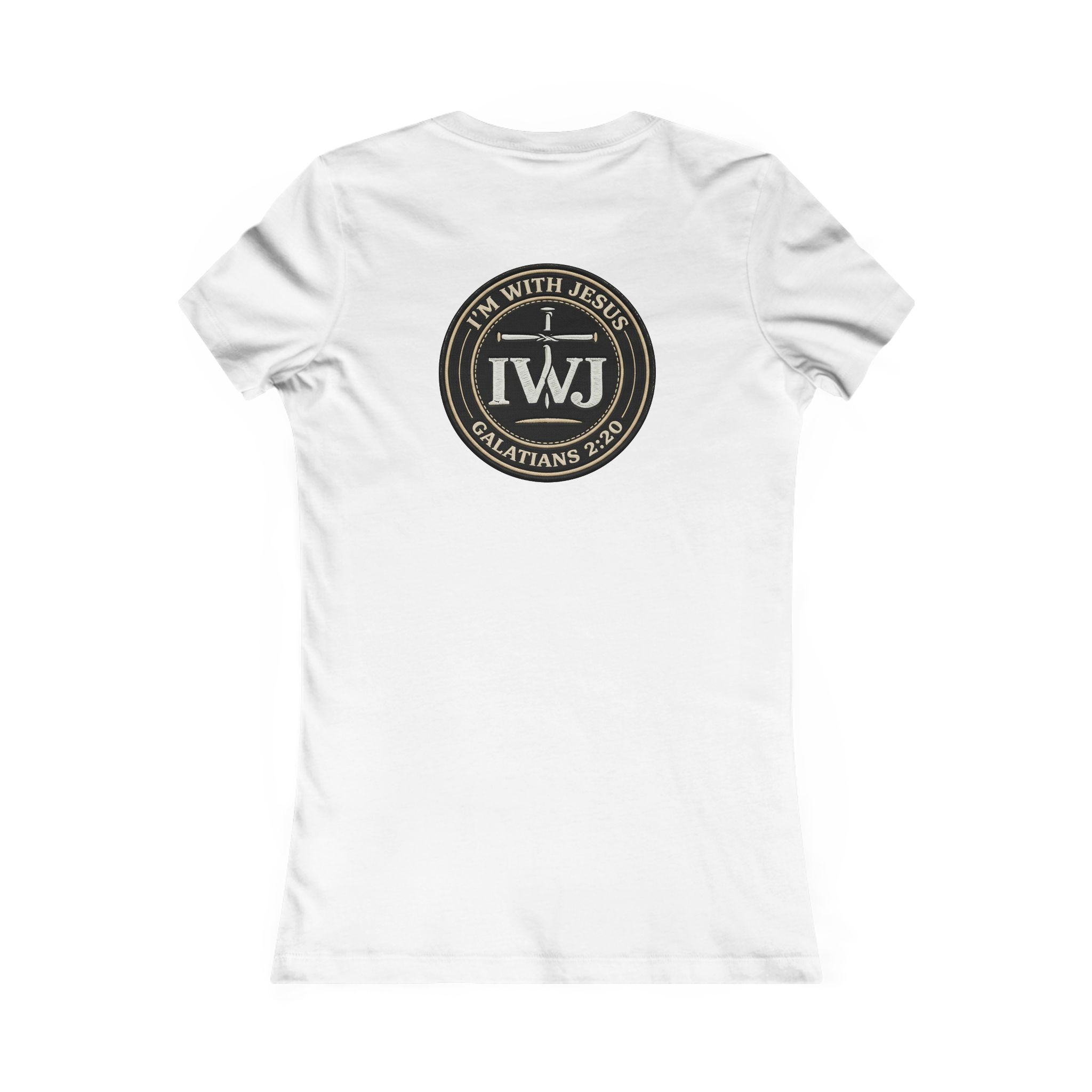 Women’s I’m With Jesus T-Shirt | Signature Solid Gal 2:20 Shirt