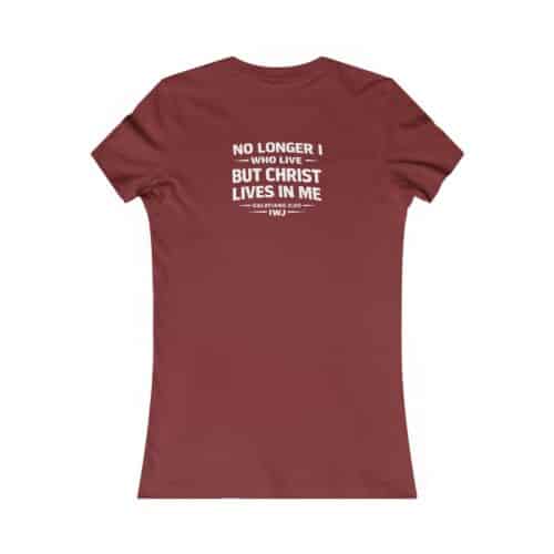 Women's Christ Lives In Me T-shirt | IWJ Christian Shirt | Motivational Faith Tee