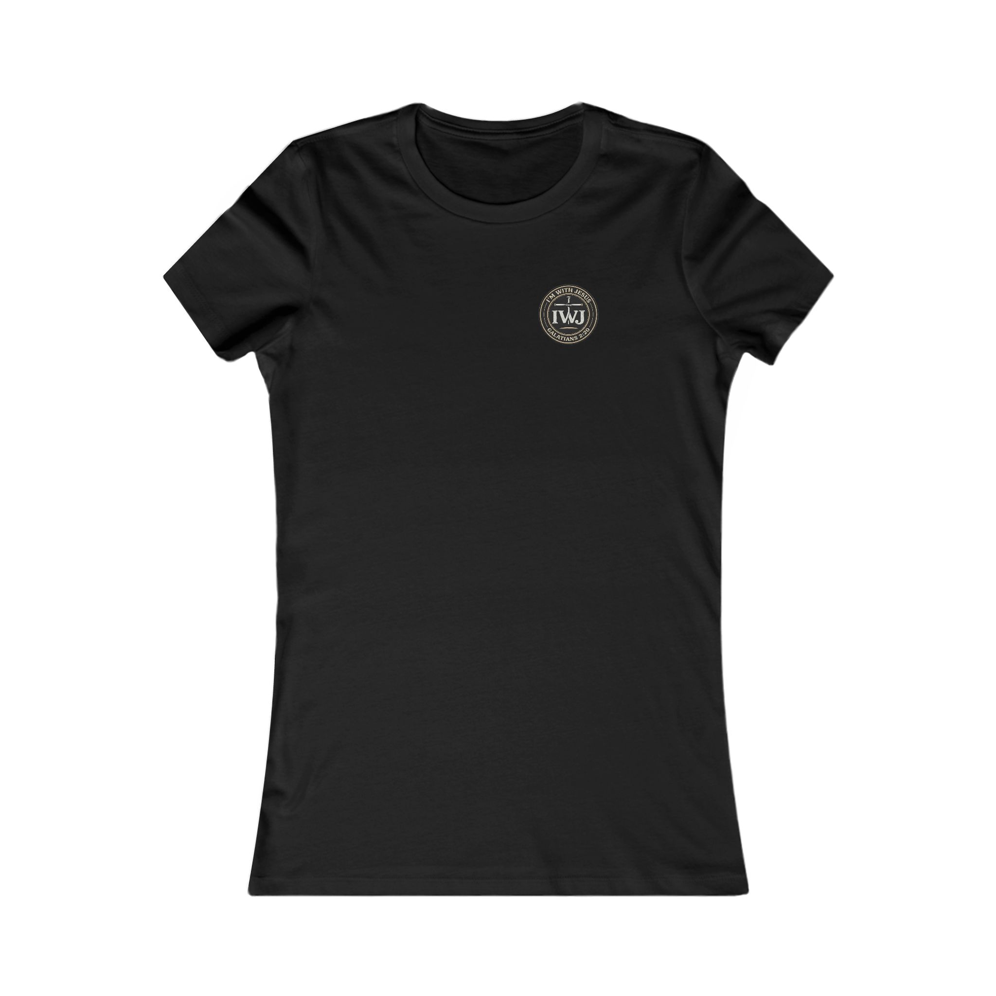 Women’s I’m With Jesus T-Shirt | Signature Solid Gal 2:20 Shirt - Image 4