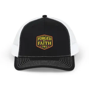 IWJ Forged By Faith Trucker Hat | I'm With Jesus Faith Patch Hat