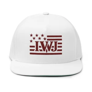 IWJ American Flag Freedom Snapback Hat | Brown Premium Embroidered