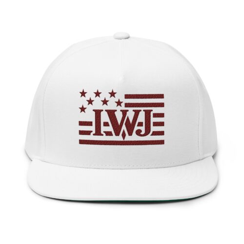 IWJ American Flag Freedom Snapback Hat | Brown Premium Embroidered