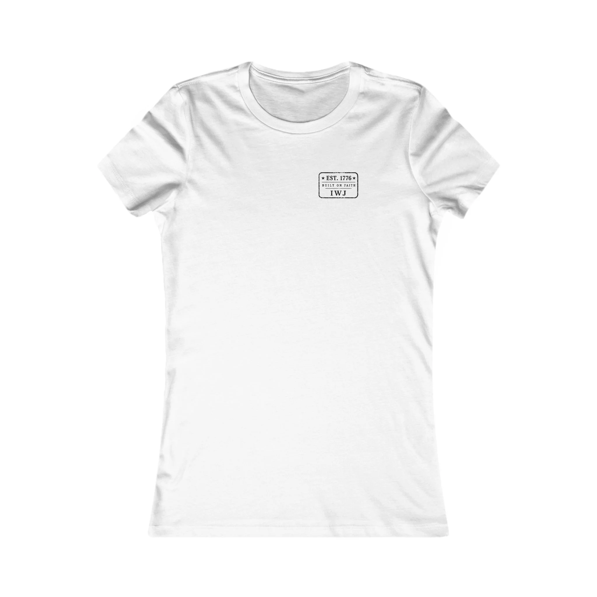 Women’s EST. 1776 Faith and Freedom Shirt | Premium Americana Tee - Image 2