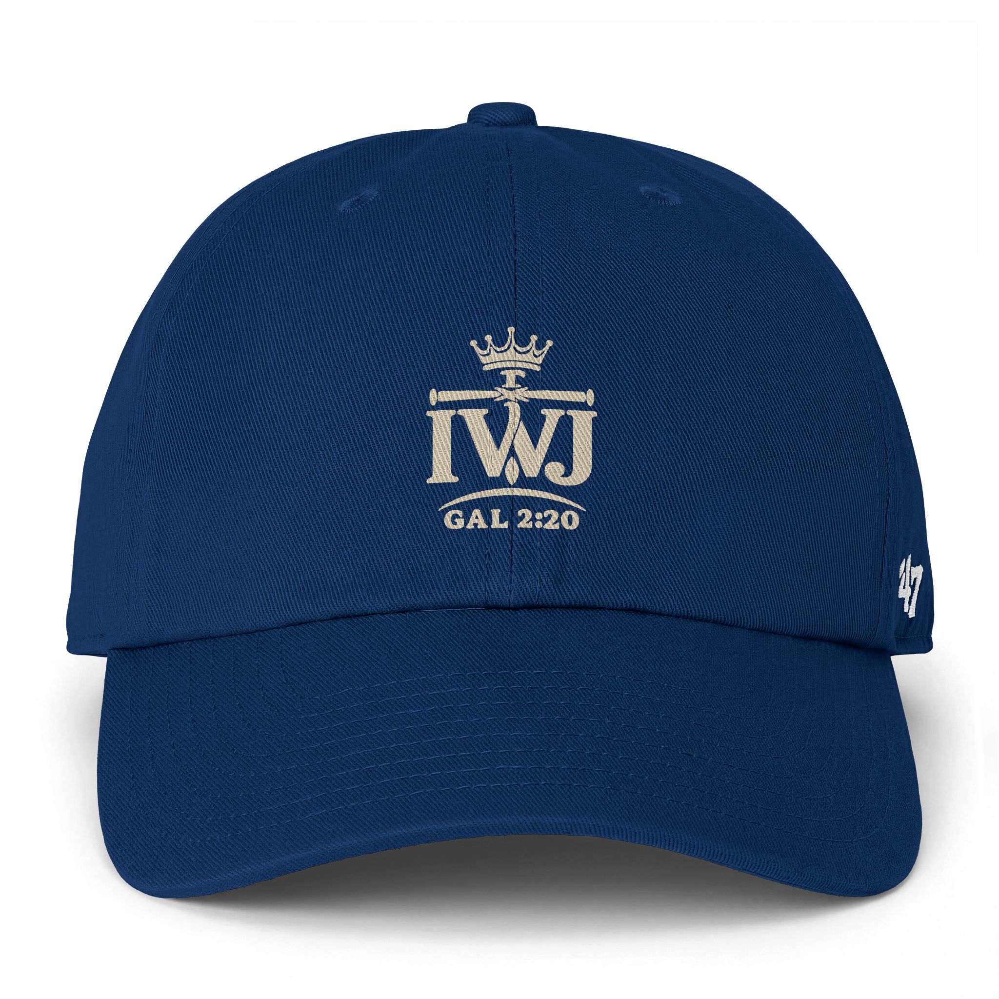 IWJ Crown ’47 Clean Up Dad Hat | Galatians 2:20 | Premium Embroidered - Image 6