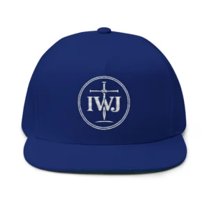 IWJ Circle Cross Snapback Hat | White Edition