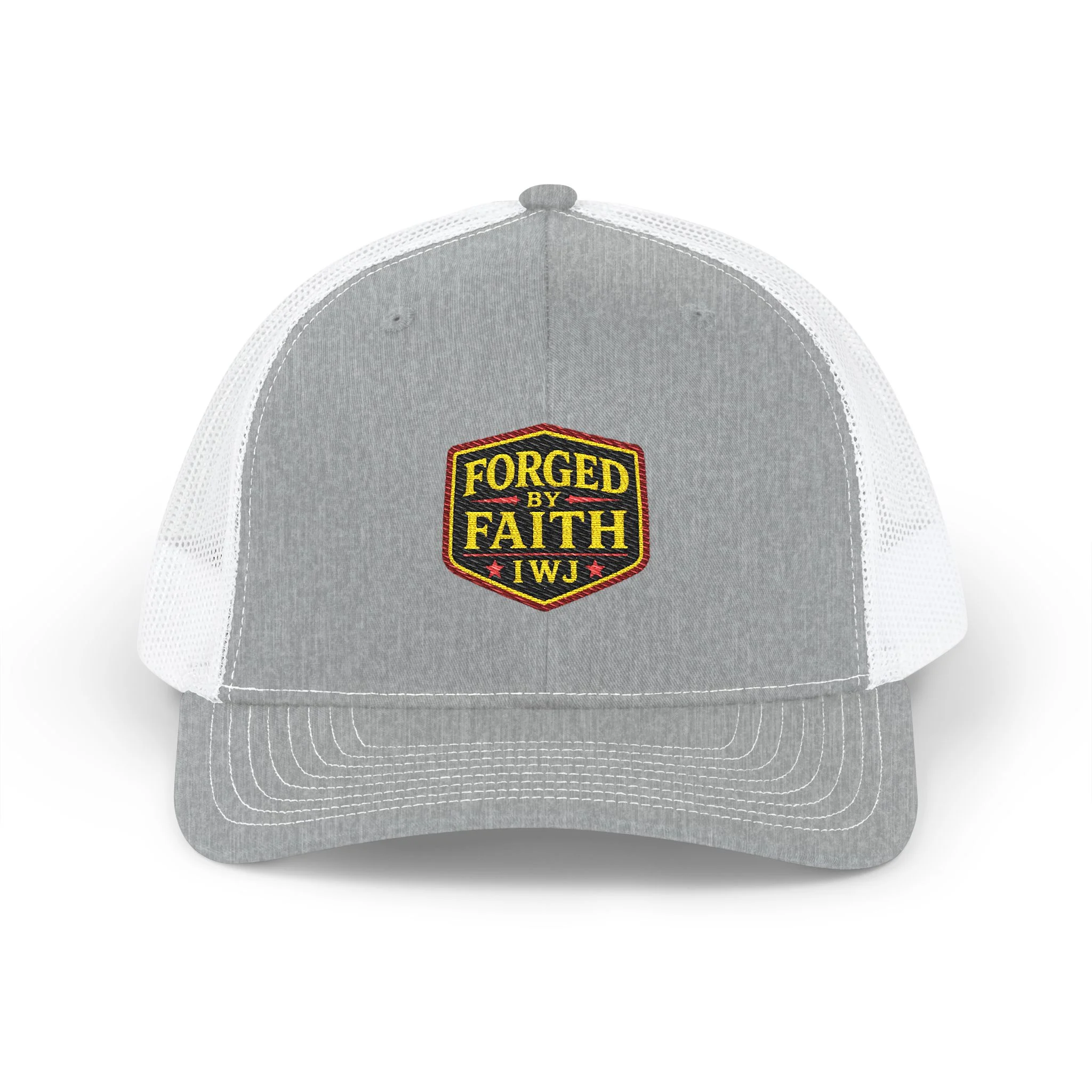 IWJ Forged By Faith Trucker Hat | I'm With Jesus Faith Patch Hat - Image 3