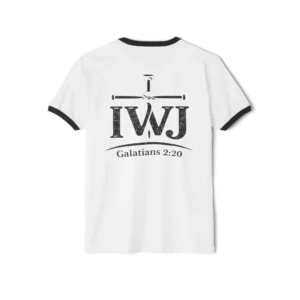 IWJ Signature Ringer T-Shirt | Galatians 2:20 | I'm With Jesus