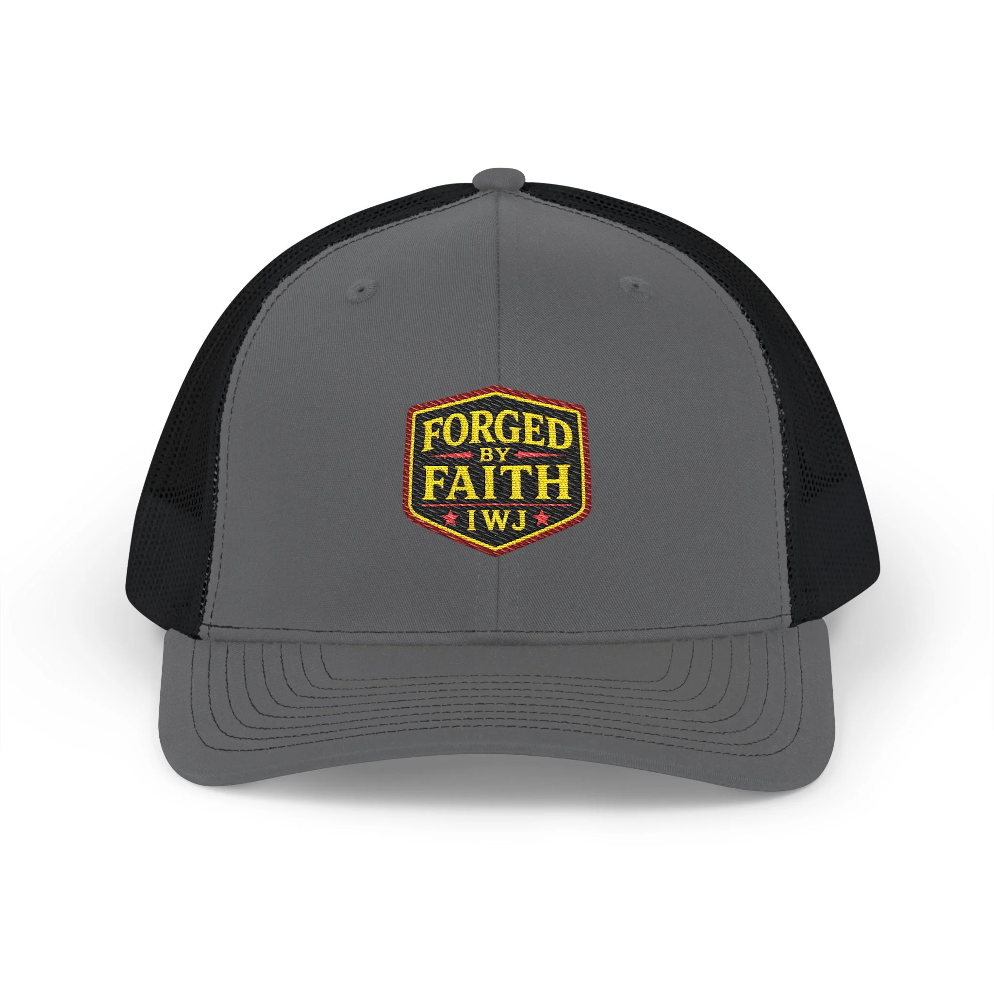 IWJ Forged By Faith Trucker Hat | I'm With Jesus Faith Patch Hat - Image 9