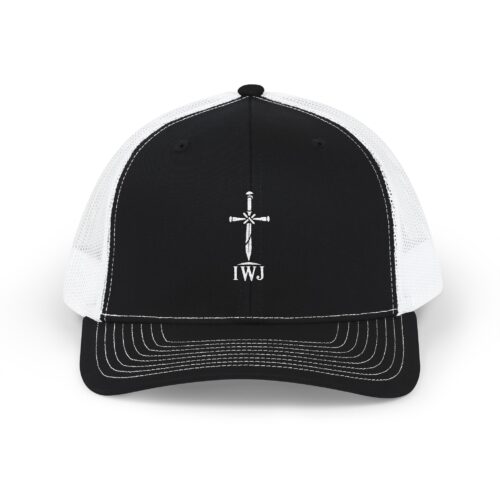 IWJ Cross Trucker Hat | Embroidered Christian Cap