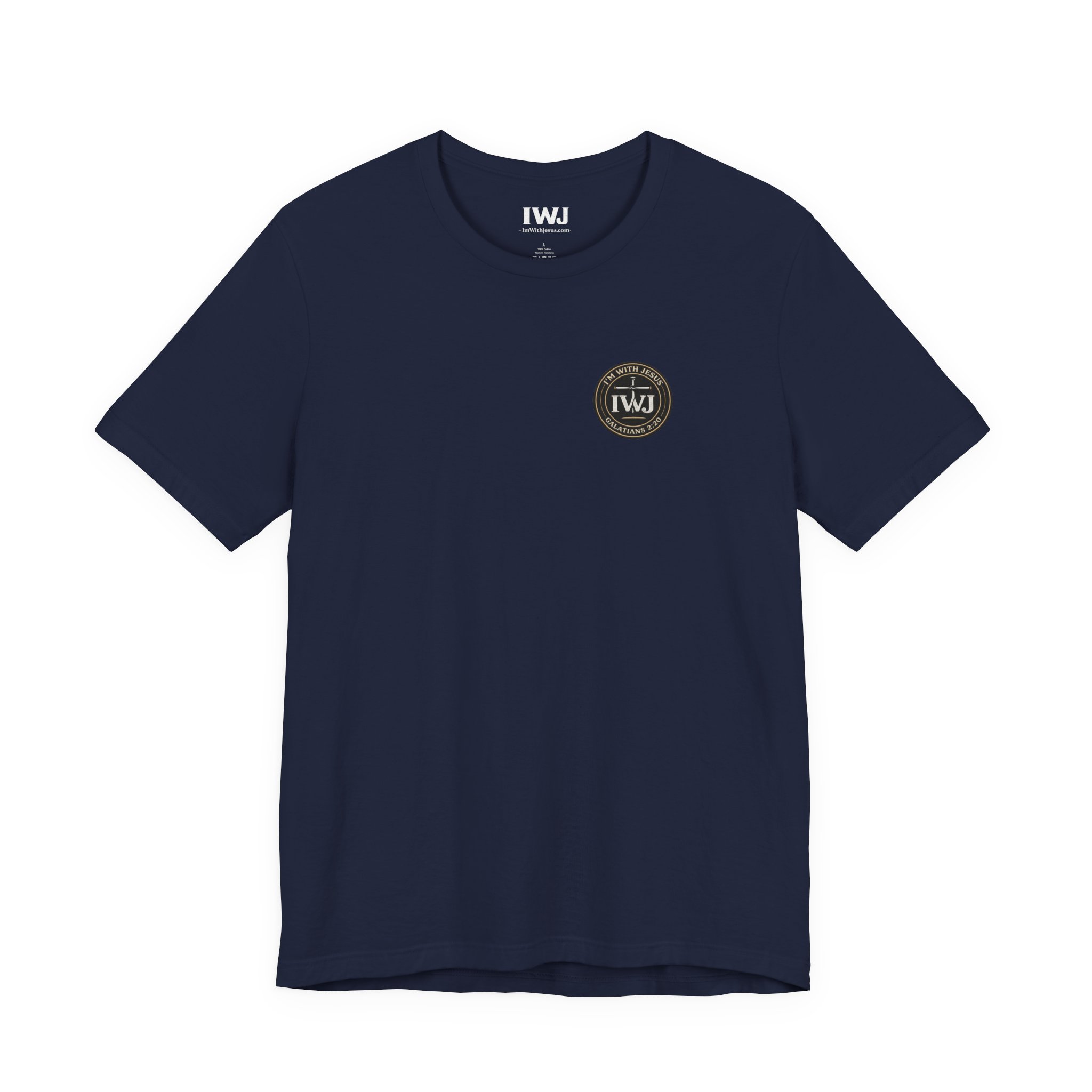 IWJ Circle Logo Tee | Galatians 2:20 | IWJ Apparel | Faith Tee - Image 7