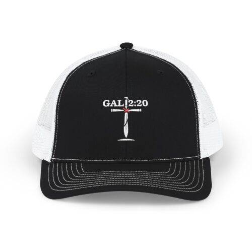 Gal 2:20 Cross Trucker Hat | IWJ Special Edition | Premium Embroidered
