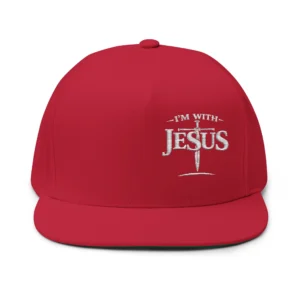 I'm With Jesus Snapback Hat | IWJ Christian | Offset Embroidered