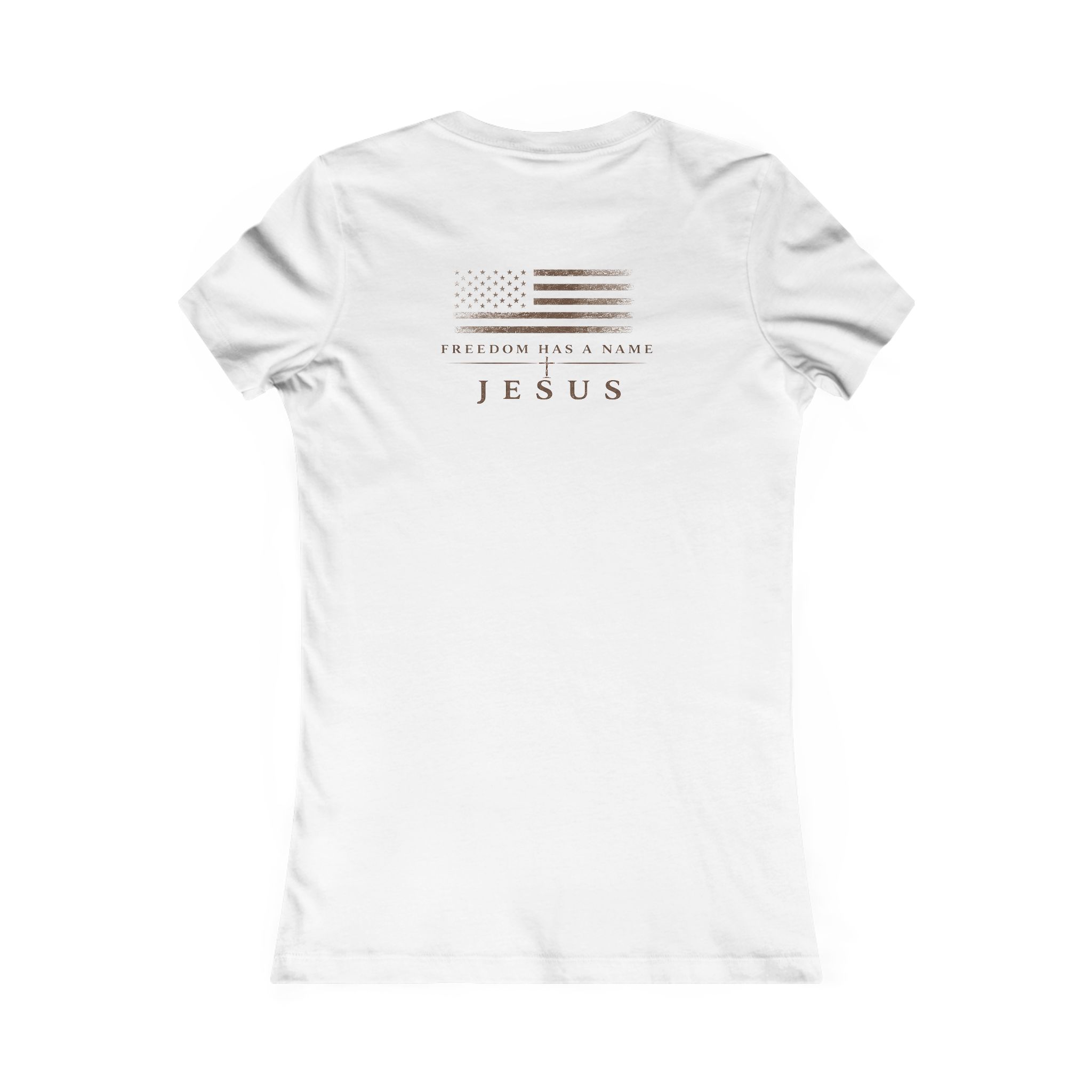 Women's Freedom Has A Name | JESUS IWJ Premium Faith Tee - Image 4