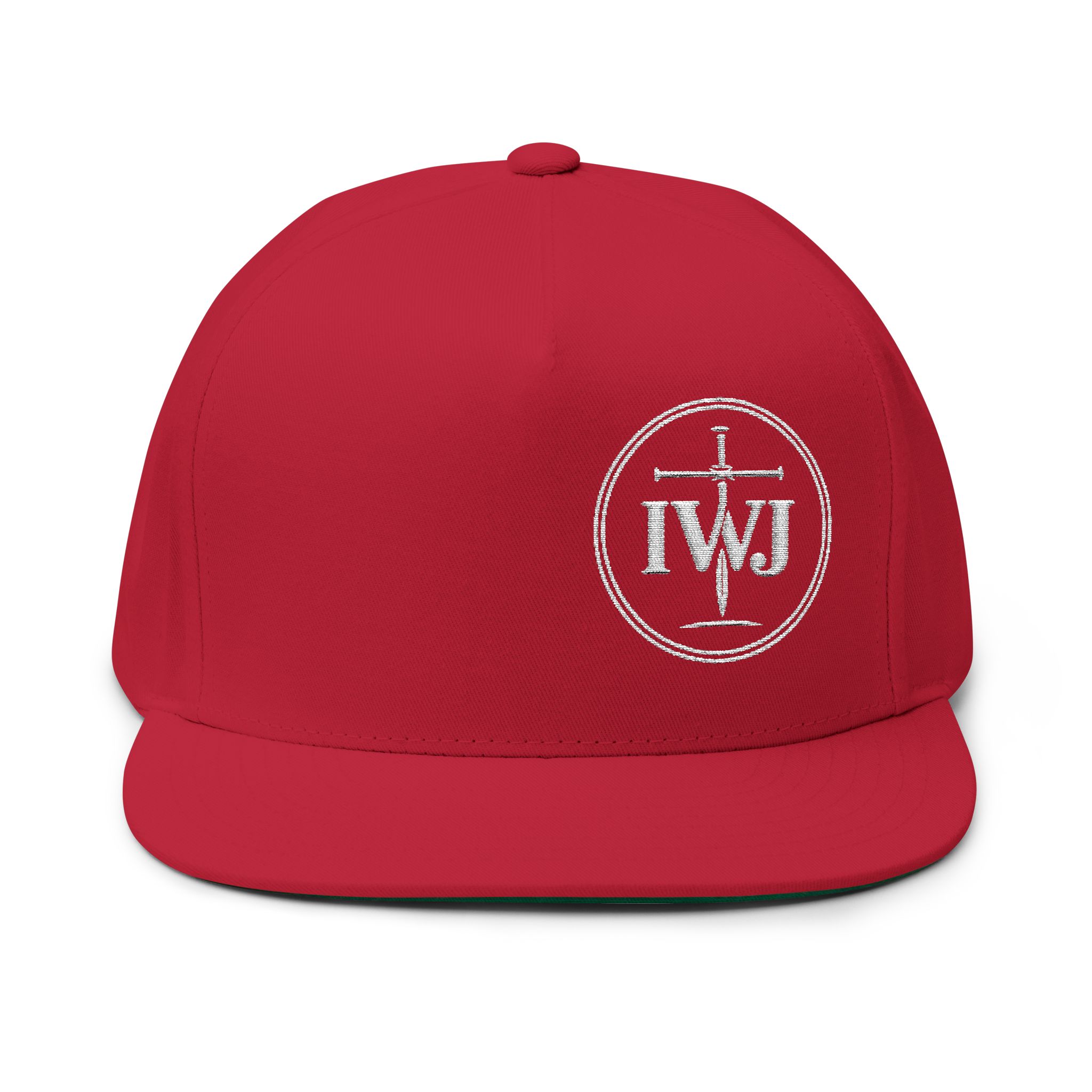 IWJ Circle Cross Snapback Hat | White Offset Edition - Image 11