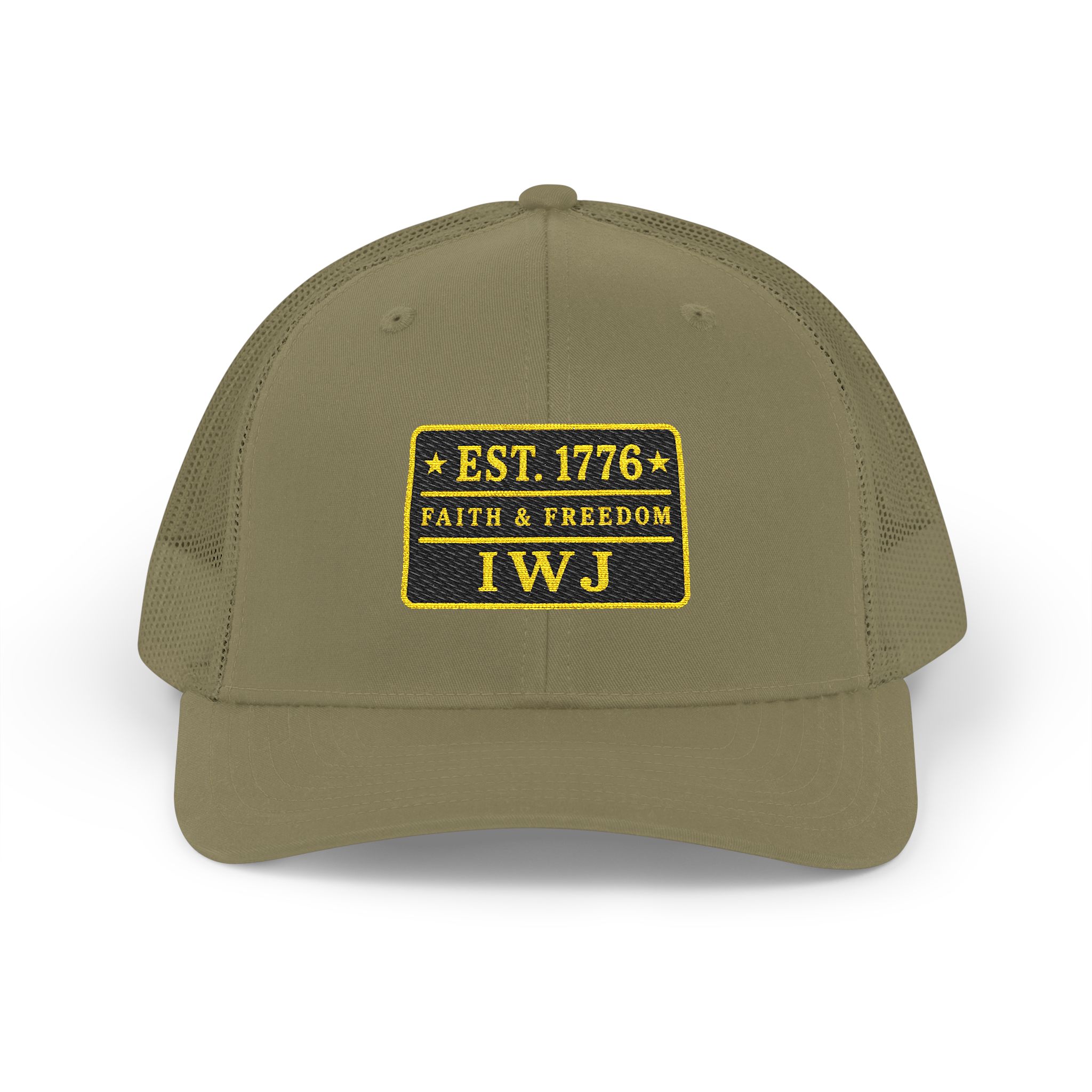 IWJ EST. 1776 Trucker Hat | Faith & Freedom Patch Cap - Image 13
