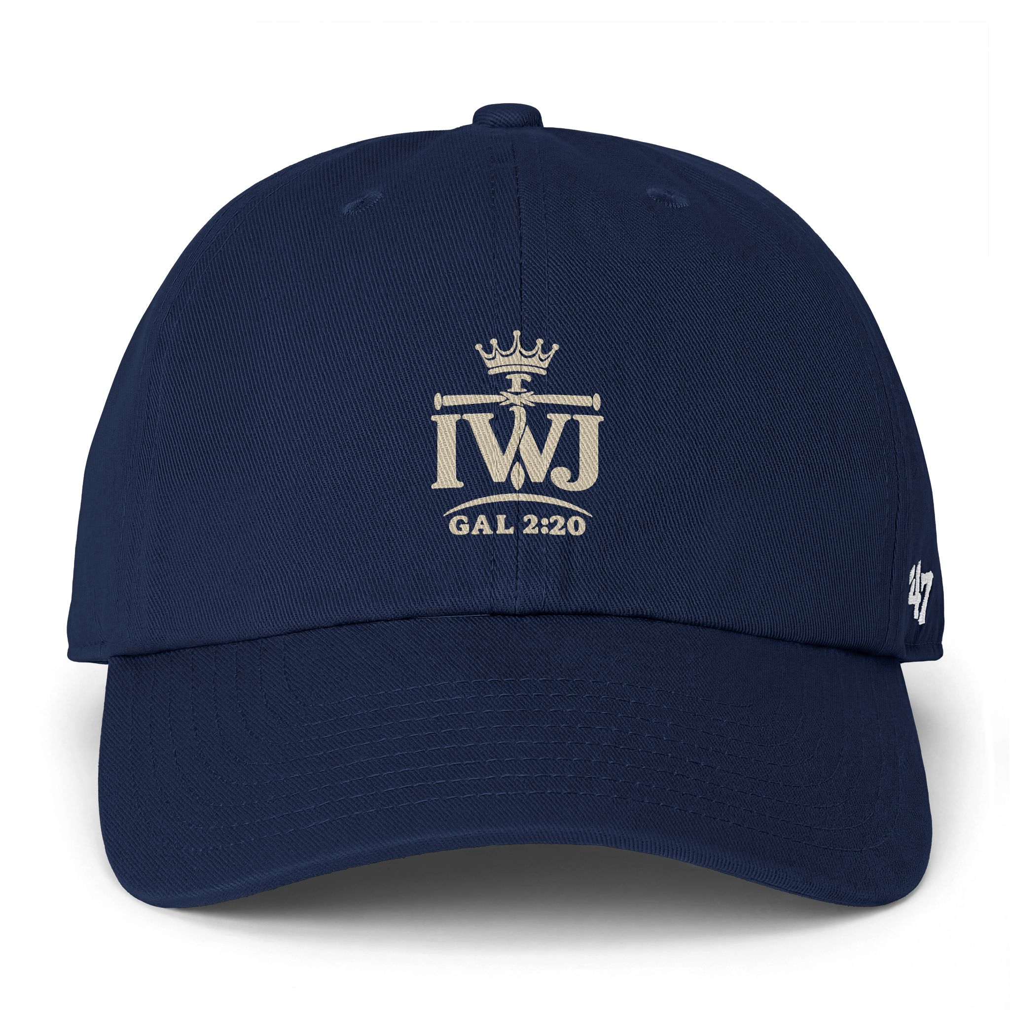 IWJ Crown ’47 Clean Up Dad Hat | Galatians 2:20 | Premium Embroidered - Image 7
